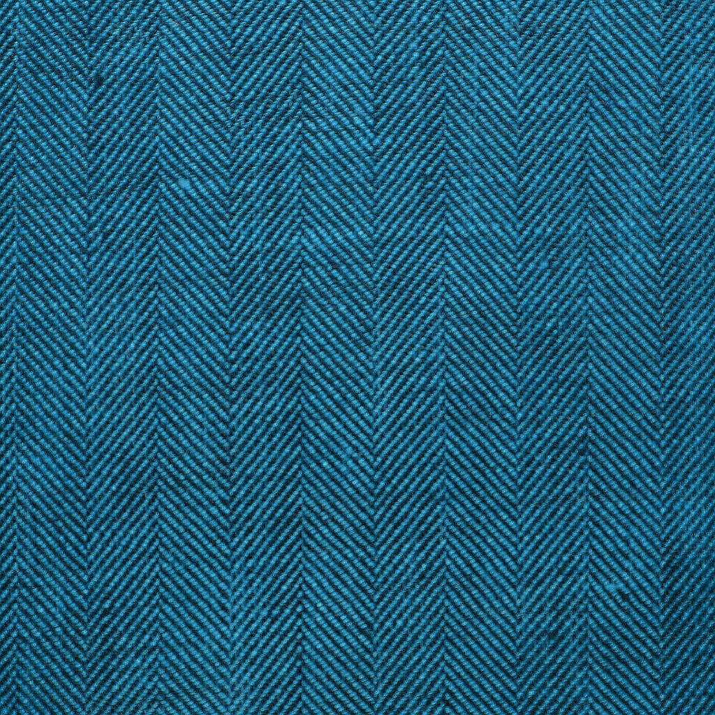 Bright Blue and Navy Blue 1cm Herringbone 100% Irish Linen
