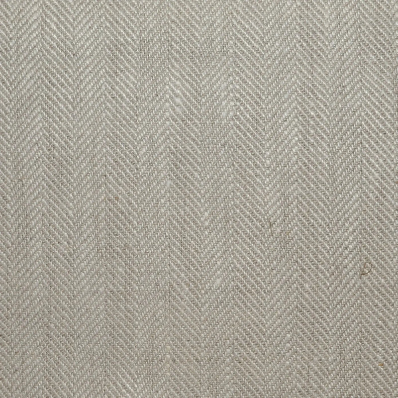 Oatmeal 1cm Herringbone 100% Irish Linen