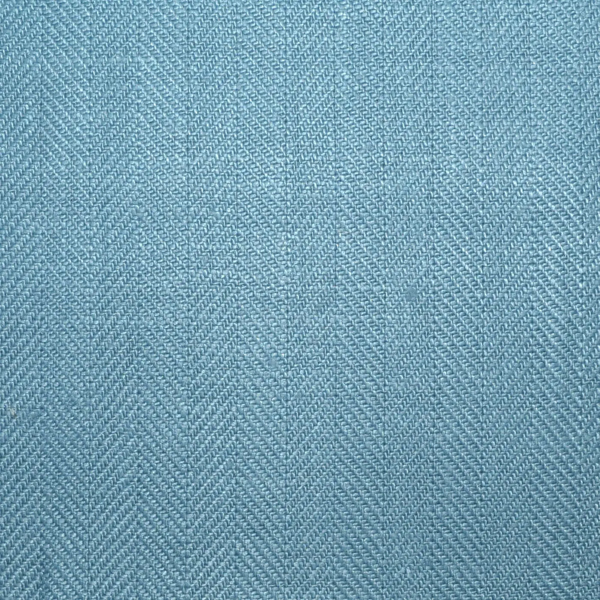 Cadet Blue 1cm Herringbone 100% Irish Linen