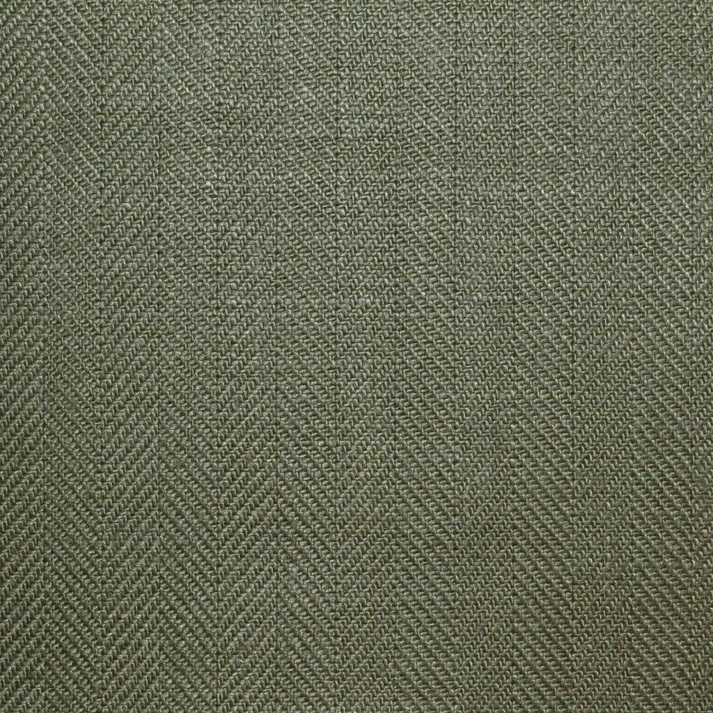 Moss Green 1cm Herringbone 100% Irish Linen