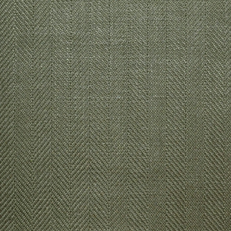 Moss Green 1cm Herringbone 100% Irish Linen