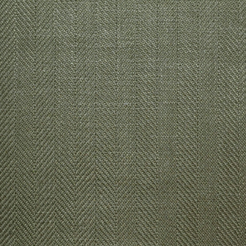 Moss Green 1cm Herringbone 100% Irish Linen
