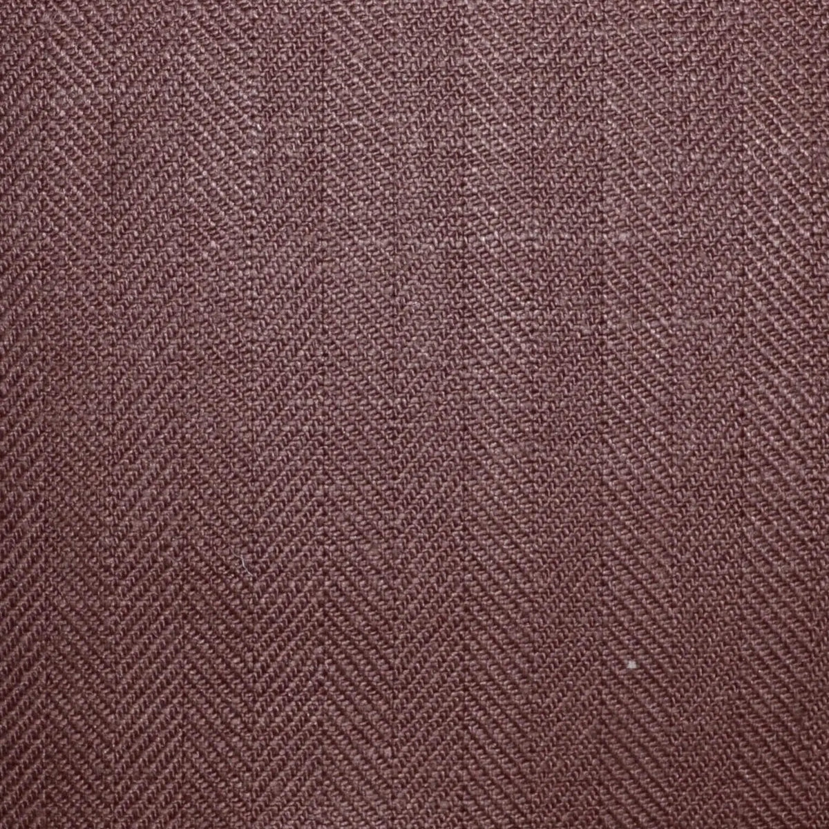 Chocolate Brown 1cm Herringbone 100% Irish Linen