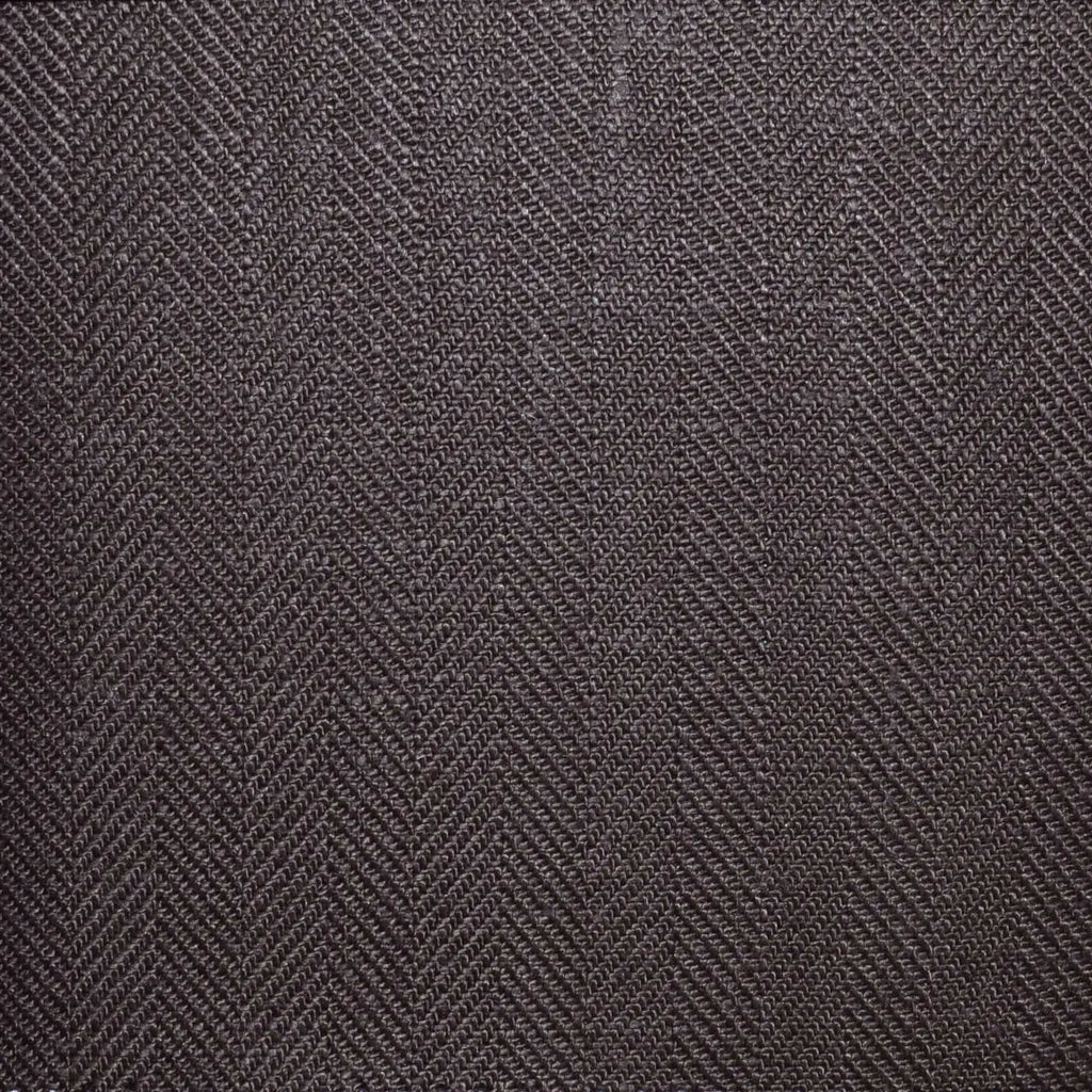 Dark Brown 1cm Herringbone 100% Irish Linen