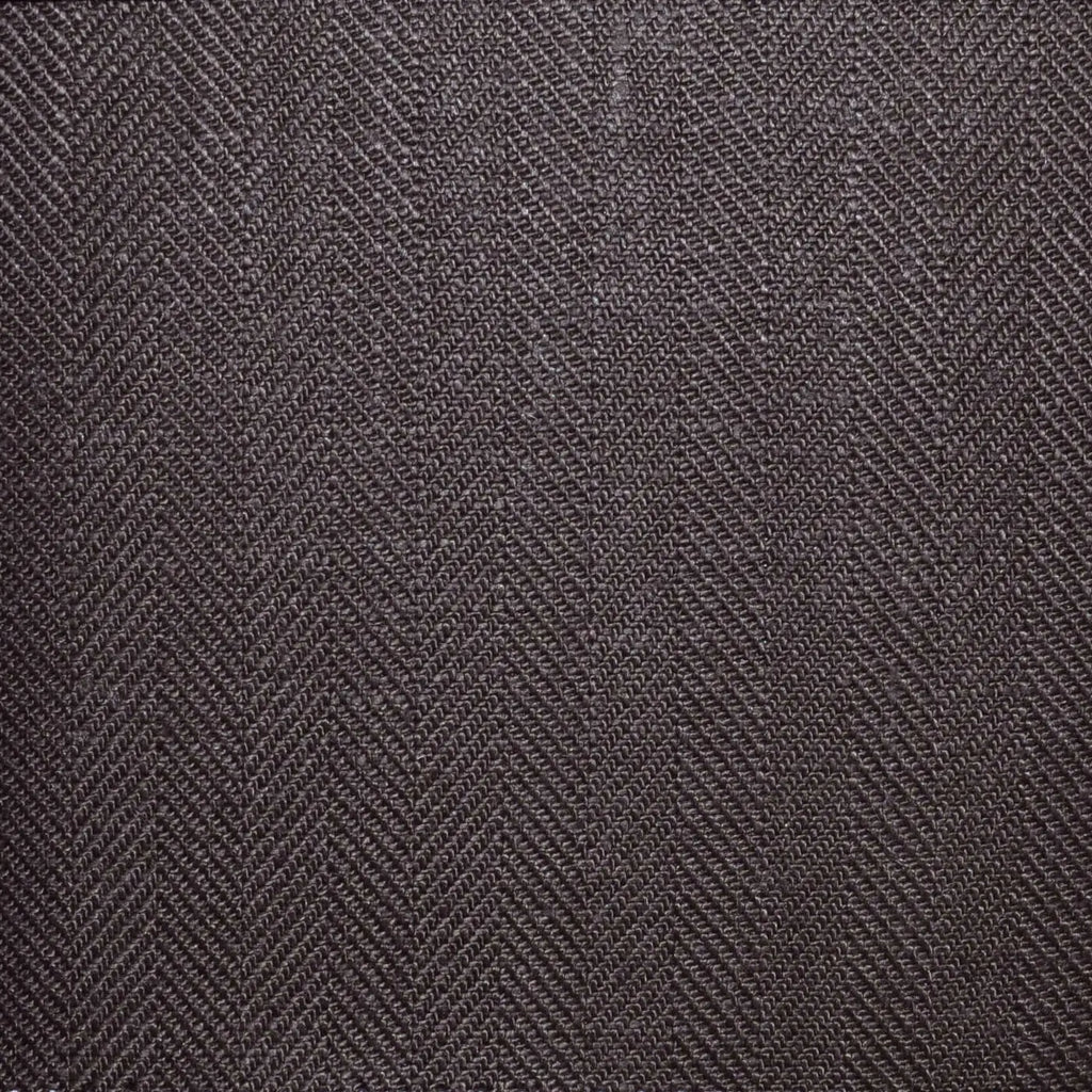 Dark Brown 1cm Herringbone 100% Irish Linen