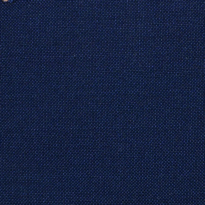 Navy Blue Solid Super 100's Wool & Kid Mohair Suiting By Holland & Sherry