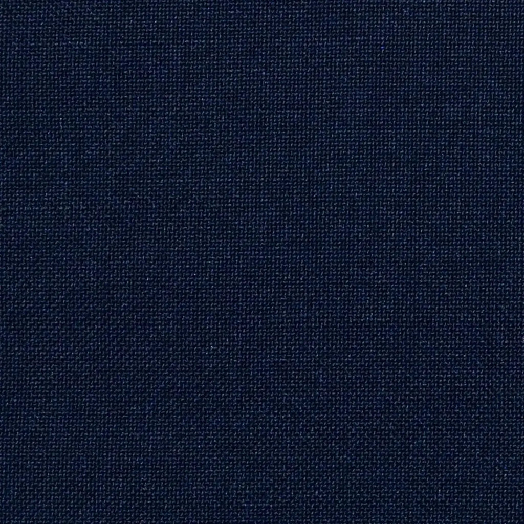 Midnight Blue Solid Super 100's Wool & Kid Mohair Suiting By Holland & Sherry
