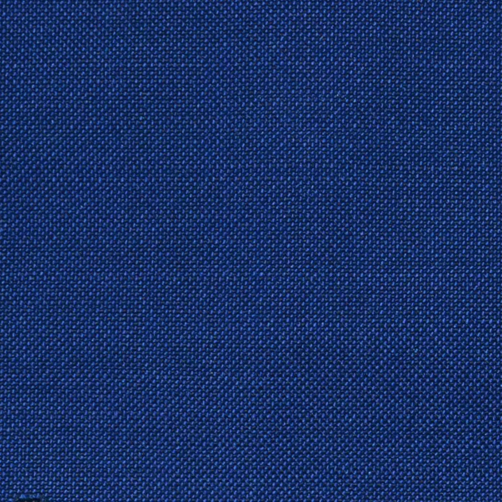 French Blue Solid Super 100's Wool & Kid Mohair Suiting By Holland & Sherry