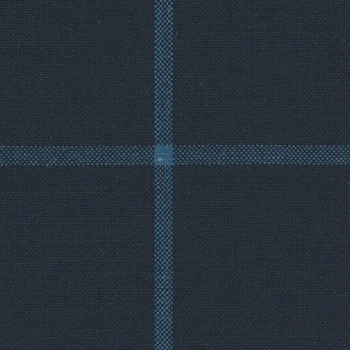 Navy Blue with Bright Blue Windowpane Check Jacketing By Holland & Sherry