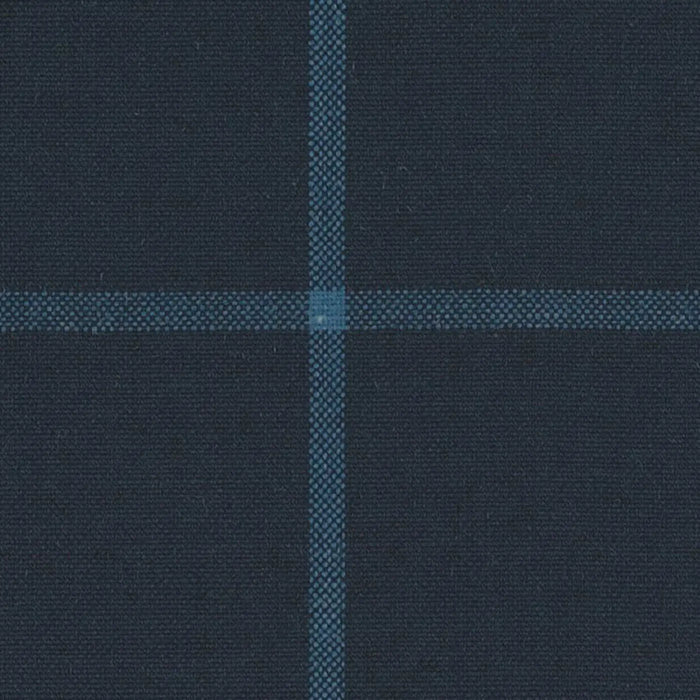 Navy Blue with Bright Blue Windowpane Check Jacketing By Holland & Sherry