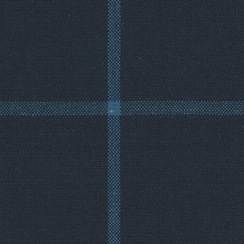 Navy Blue with Bright Blue Windowpane Check Jacketing By Holland & Sherry