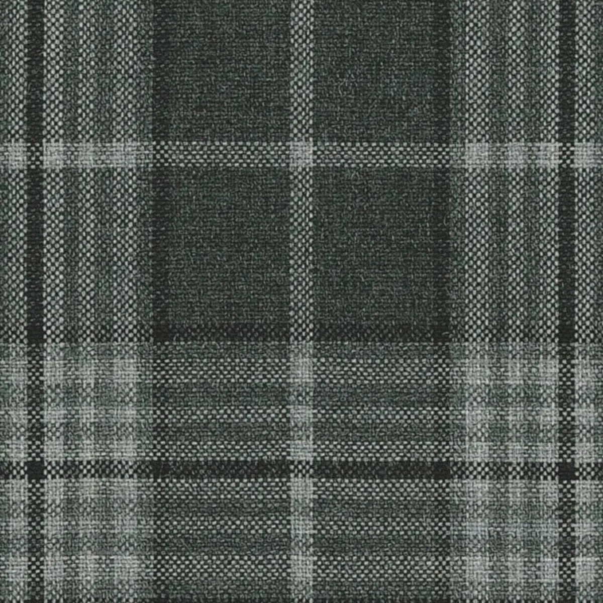 Charcoal Grey Modern Glen Check Jacketing By Holland & Sherry