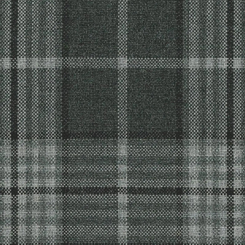 Charcoal Grey Modern Glen Check Jacketing By Holland & Sherry