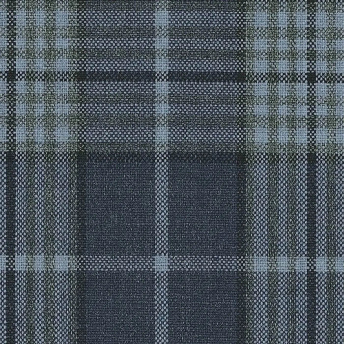 Navy Blue Modern Glen Check Jacketing By Holland & Sherry