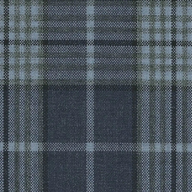 Navy Blue Modern Glen Check Jacketing By Holland & Sherry