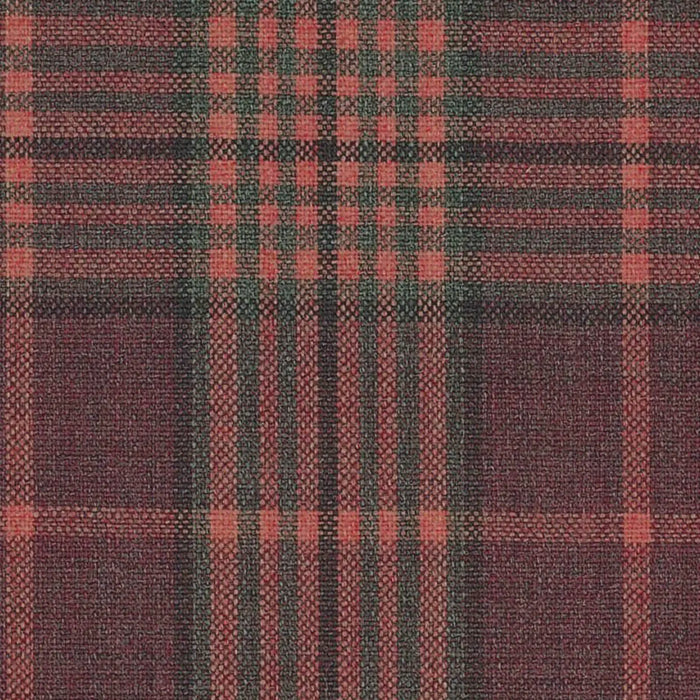 Red Modern Glen Check Jacketing By Holland & Sherry