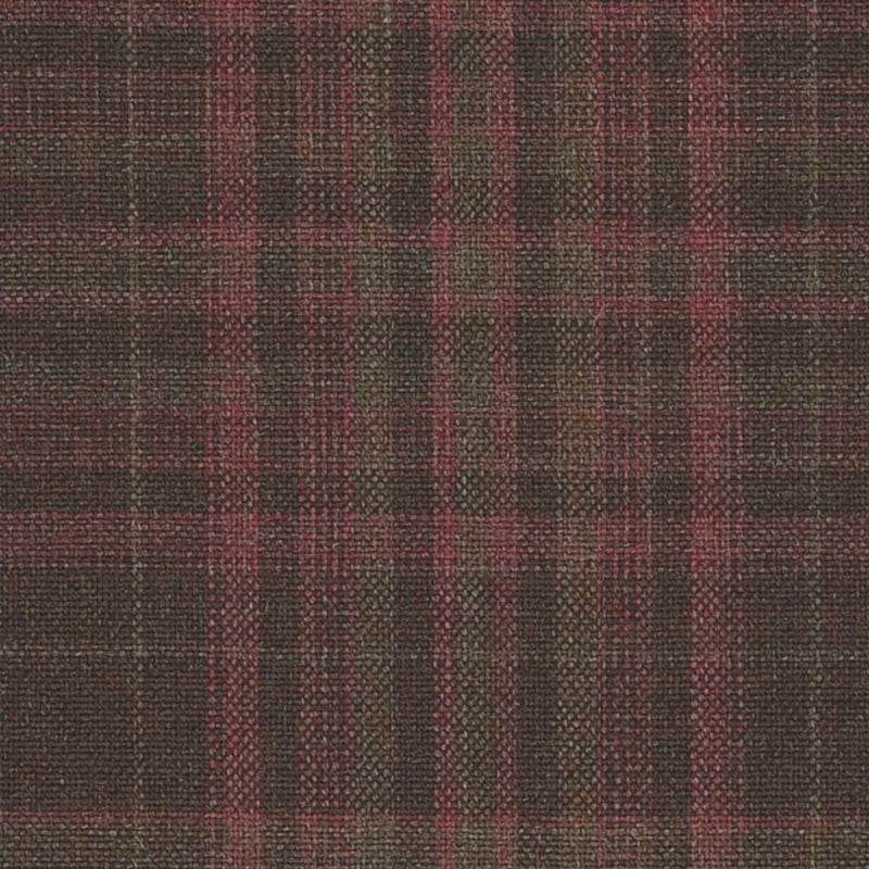 Maroon Multi Check Jacketing By Holland & Sherry