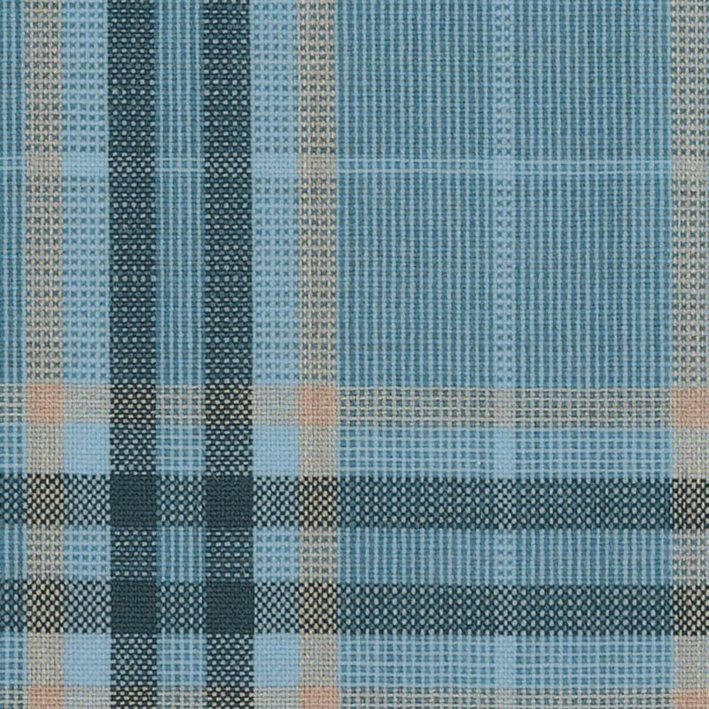 Light Blue with Sand Plaid Check Jacketing By Holland & Sherry