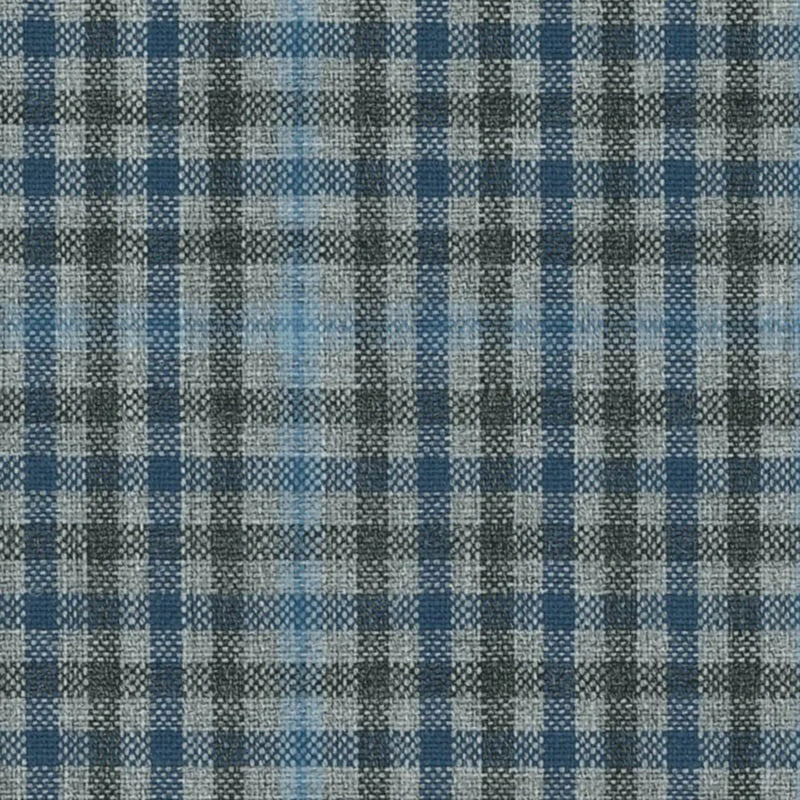 Grey with Blue Gun Club Check Jacketing By Holland & Sherry – Yorkshire ...