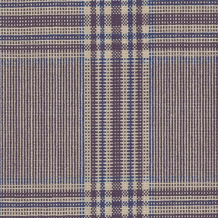 Aubergine with Blue Fancy Glen Check Check Jacketing By Holland & Sherry