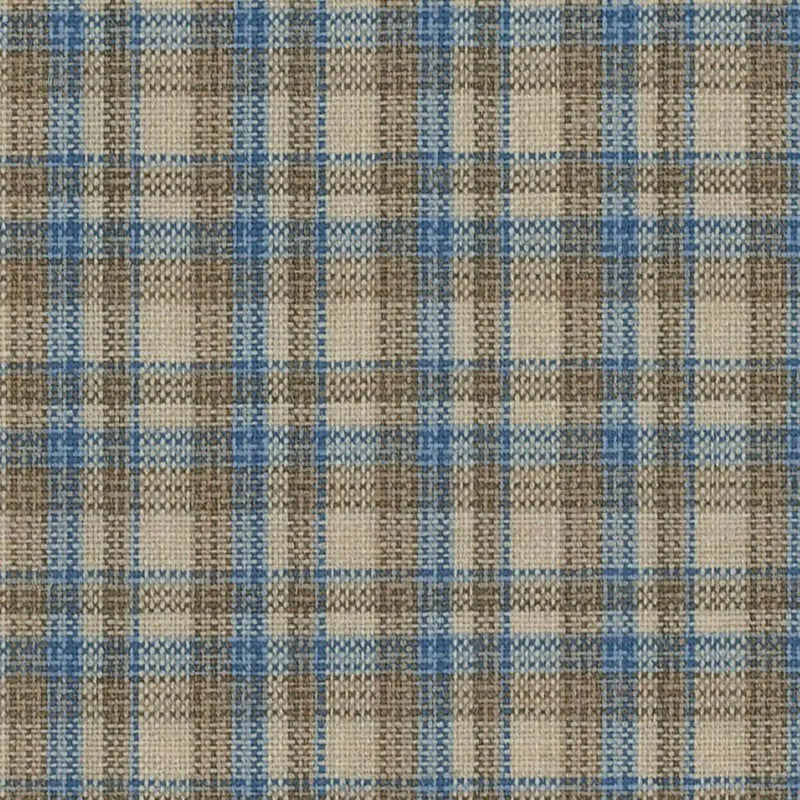 Tan with Blue Mini Check Jacketing By Holland & Sherry