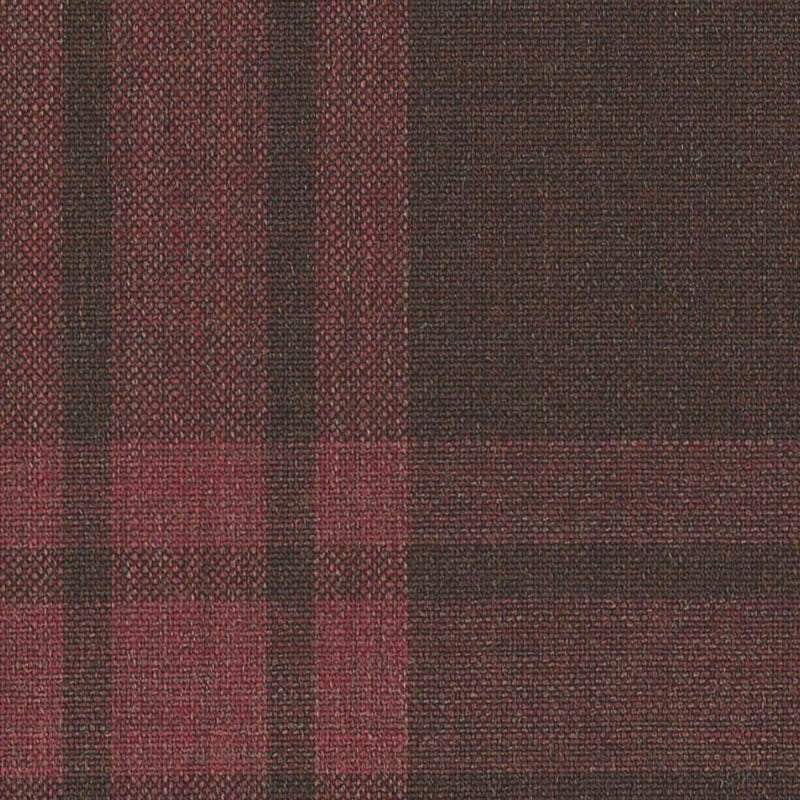 Maroon with Tonal Block Check Jacketing By Holland & Sherry