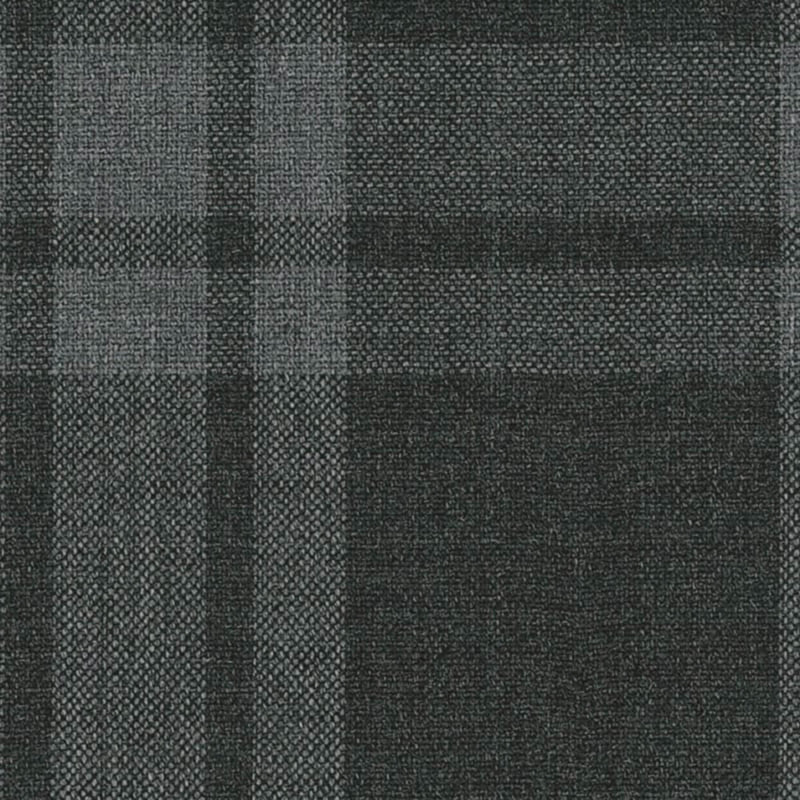 Charcoal with Tonal Block Check Jacketing By Holland & Sherry