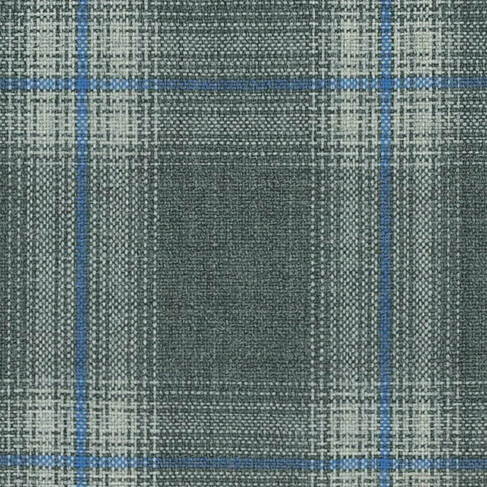 Grey with Blue Gradient Check Holland Jacketing By Holland & Sherry