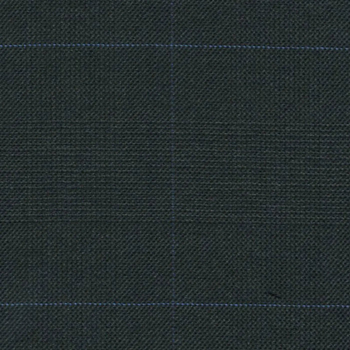 Charcoal Glen Plaid 1 1/2 x 2 inch Super 140's All Wool Suiting By Holland & Sherry