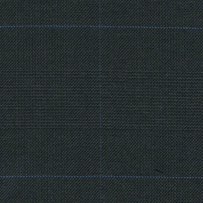 Charcoal Glen Plaid 1 1/2 x 2 inch Super 140's All Wool Suiting By Holland & Sherry