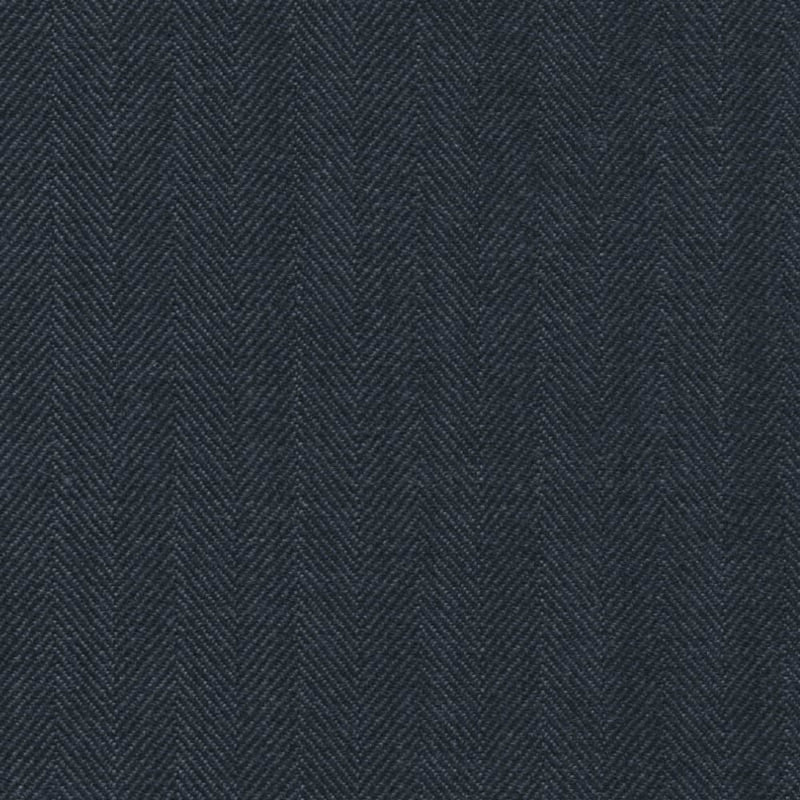 Navy Herringbone 3/8 inch Super 140's All Wool Suiting By Holland & Sherry