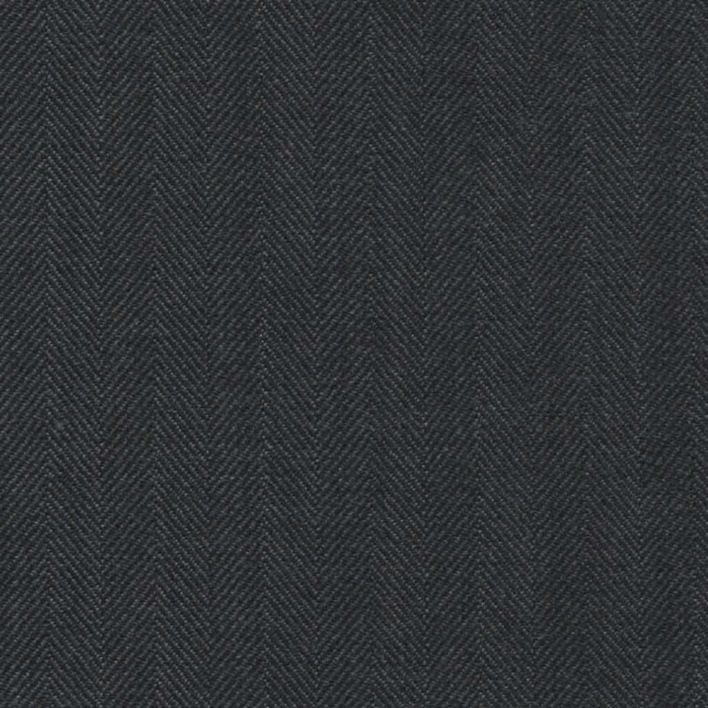 Charcoal Herringbone 3/8 inch Super 140's All Wool Suiting By Holland & Sherry