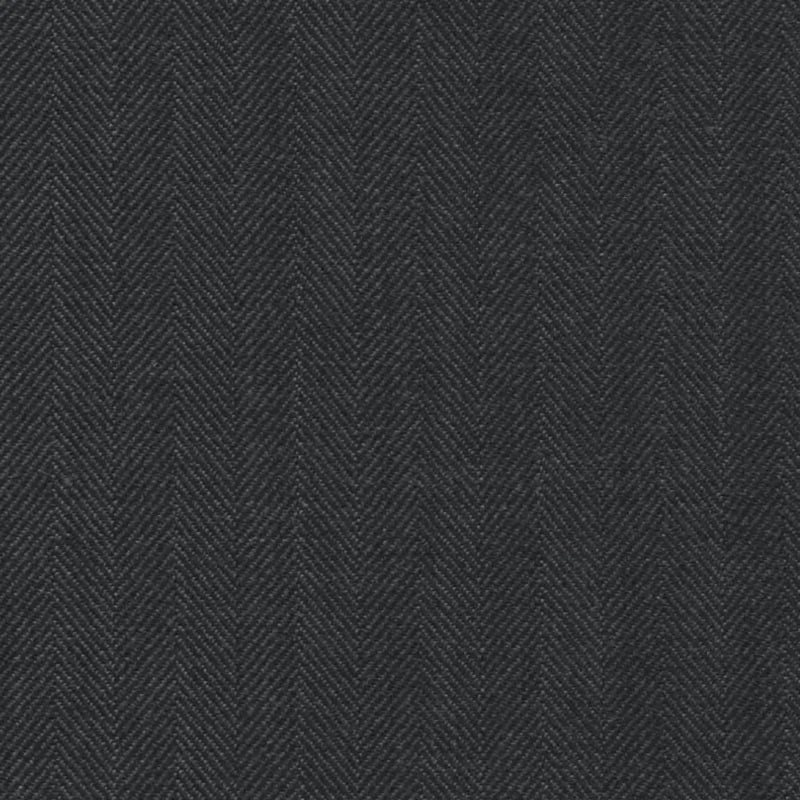 Charcoal Herringbone 3/8 inch Super 140's All Wool Suiting By Holland & Sherry