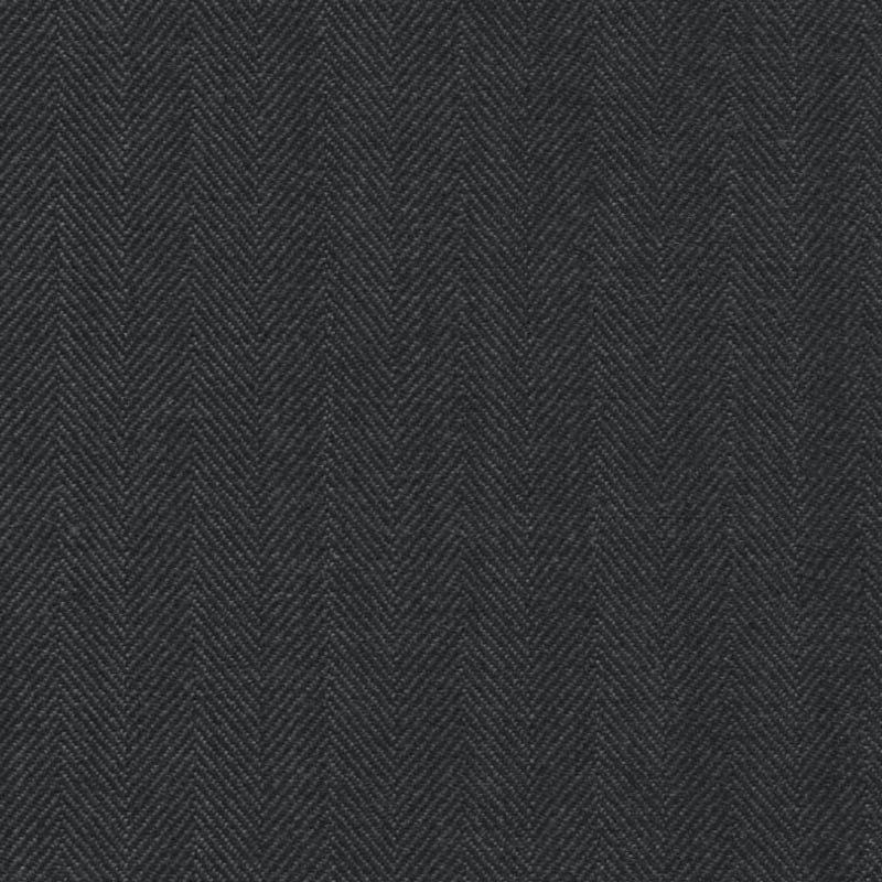 Charcoal Herringbone 3/8 inch Super 140's All Wool Suiting By Holland & Sherry