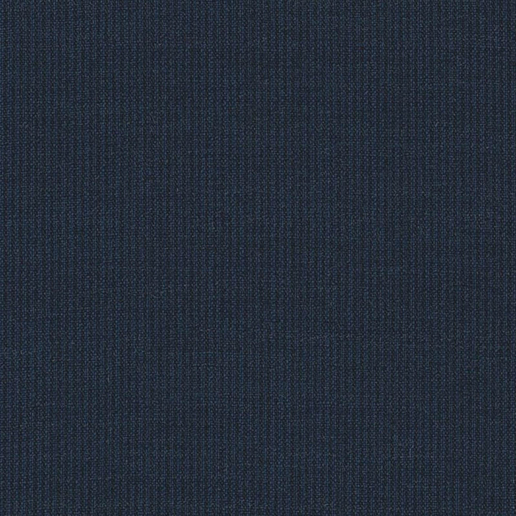 Navy Narrow Stripe 1/16 inch Super 140's All Wool Suiting By Holland & Sherry
