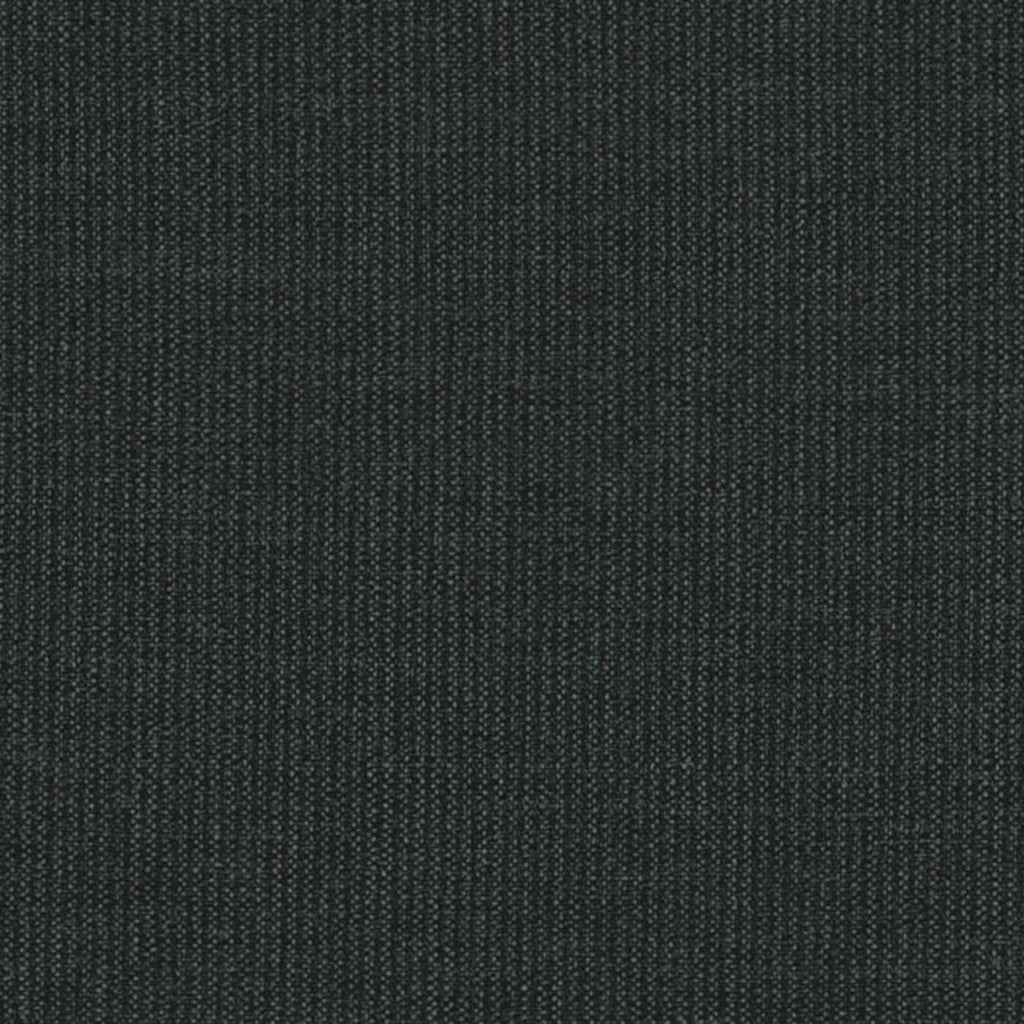 Dark Grey Narrow Stripe 1/16 inch Super 140's All Wool Suiting By Holland & Sherry