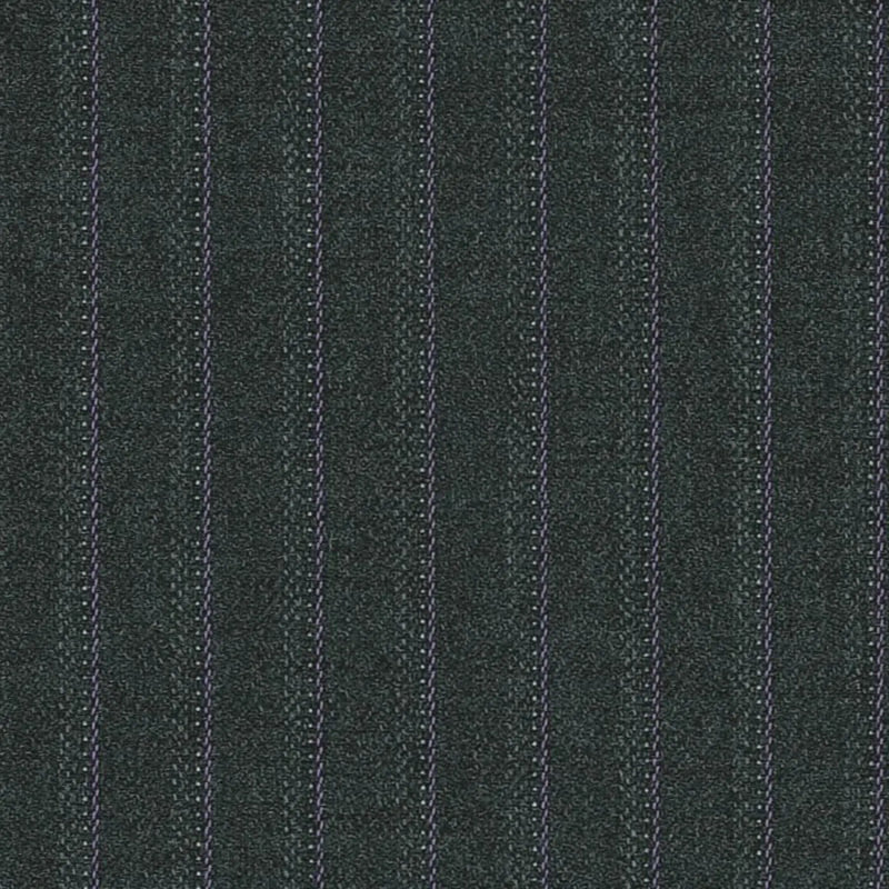 Dark Grey/Lavender Laceline Stripe 5/16 inch Super 140's All Wool Suiting By Holland & Sherry