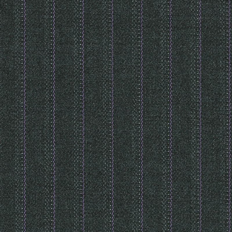 Dark Grey/Lavender Laceline Stripe 5/16 inch Super 140's All Wool Suiting By Holland & Sherry