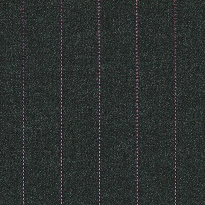 Charcoal/Pink Pin Dot Stripe 1/2 inch Super 140's All Wool Suiting By Holland & Sherry