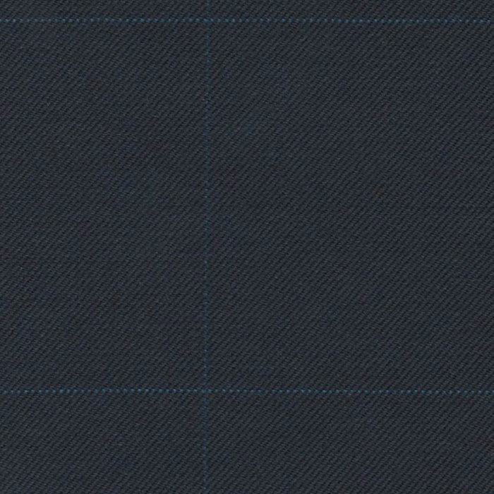Navy/Royal Blue Pin Dot Windowpane 1 1/2 x 1 7/8 inch Super 140's All Wool Suiting By Holland & Sherry