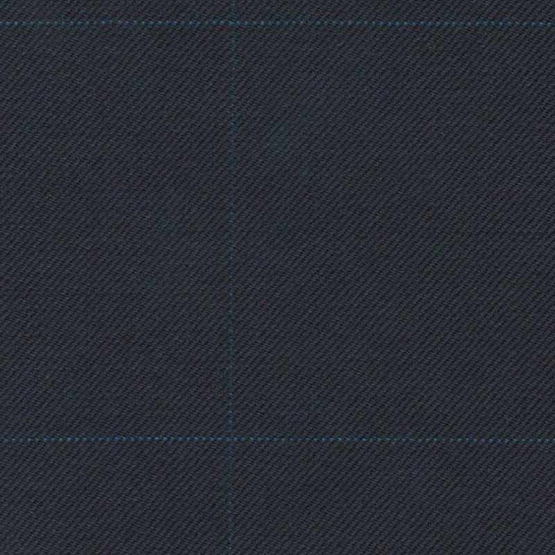 Navy/Royal Blue Pin Dot Windowpane 1 1/2 x 1 7/8 inch Super 140's All Wool Suiting By Holland & Sherry