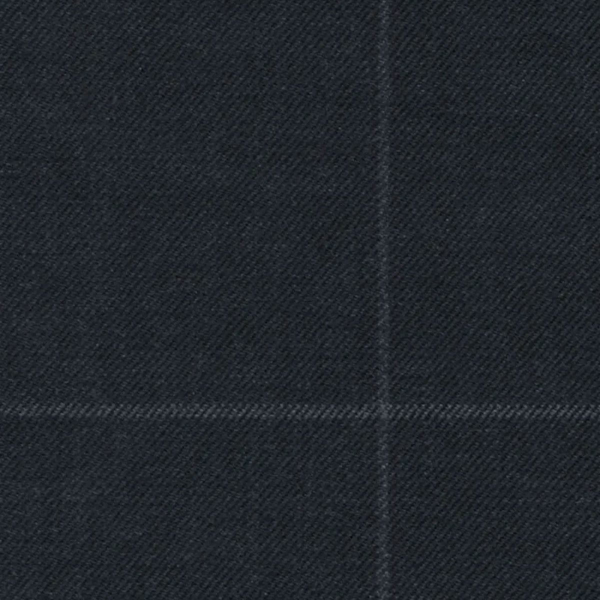 Navy Soft Chalk Windowpane 1 3/4 x 2 1/8 inch Super 140's All Wool Suiting By Holland & Sherry