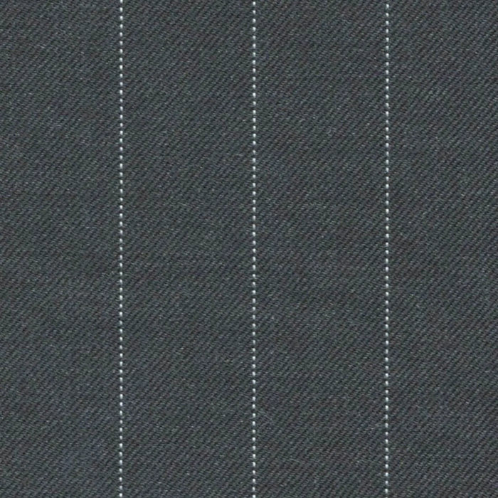 Grey Pin Dot Stripe 5/8 inch Super 140's All Wool Suiting By Holland & Sherry