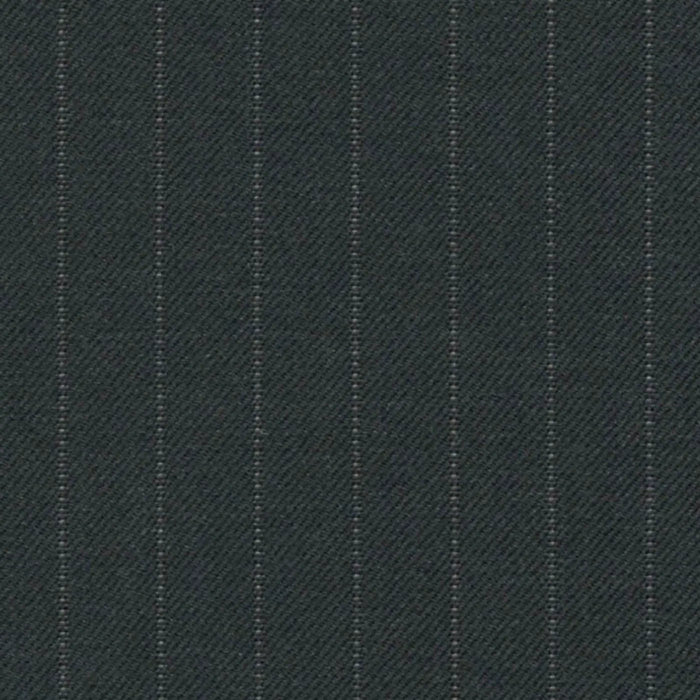 Charcoal Pin Dot Stripe 3/8 inch Super 140's All Wool Suiting By Holland & Sherry