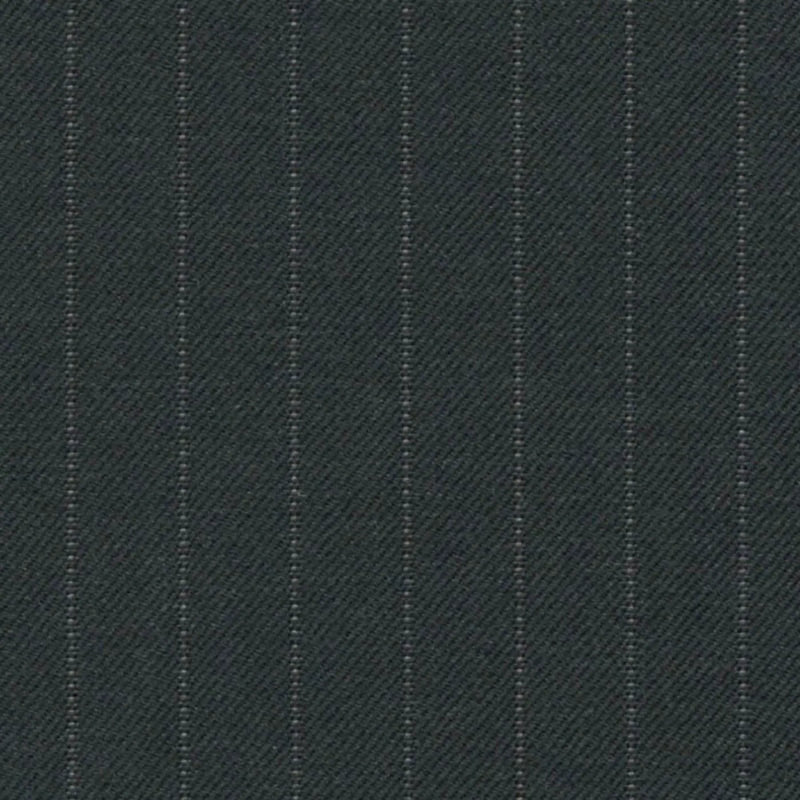 Charcoal Pin Dot Stripe 3/8 inch Super 140's All Wool Suiting By Holland & Sherry