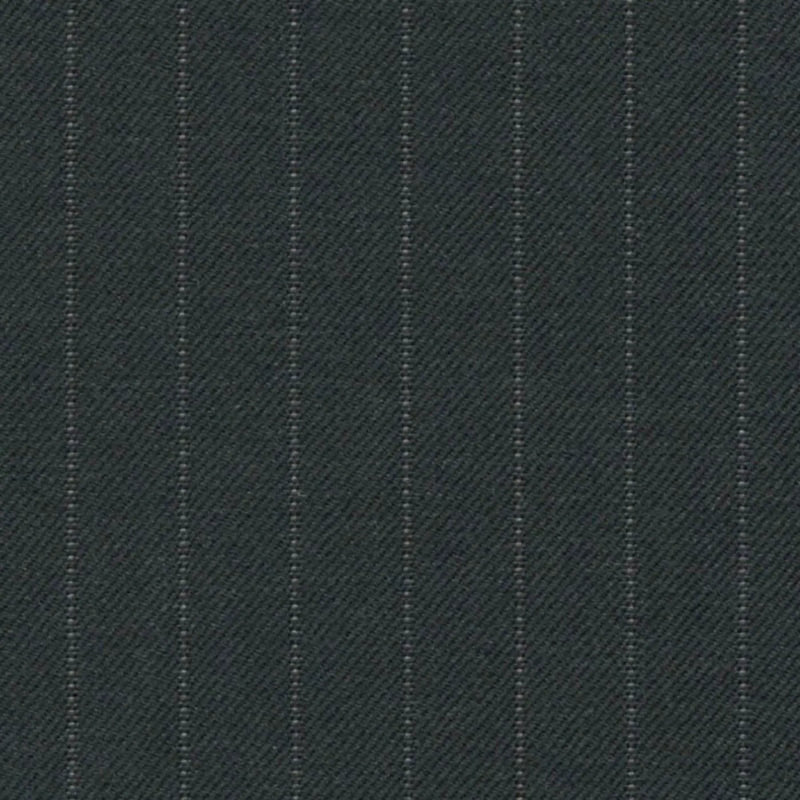 Charcoal Pin Dot Stripe 3/8 inch Super 140's All Wool Suiting By Holland & Sherry