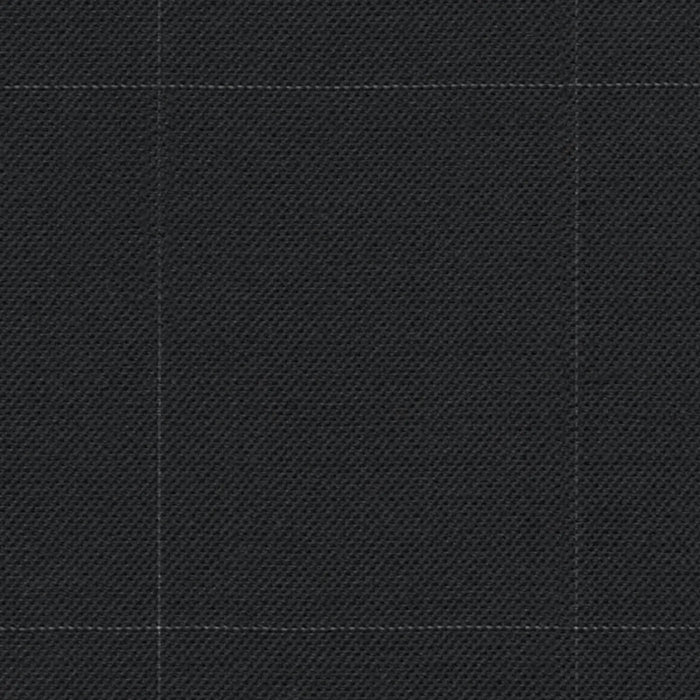 Charcoal Sharkskin with Windowpane 1 1/2 x 2 inch Super 140's All Wool Suiting By Holland & Sherry