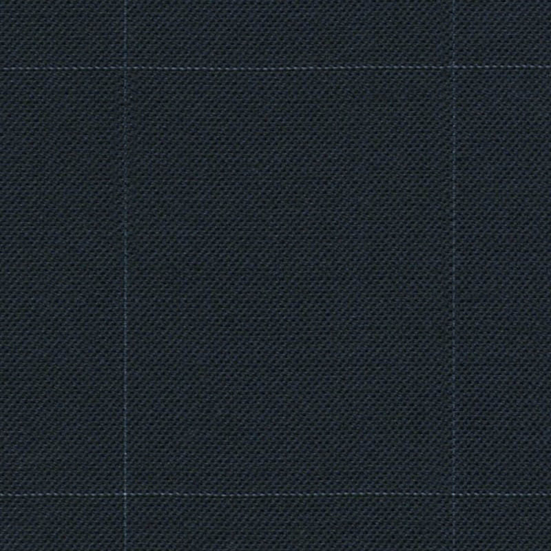 Navy Sharkskin with Windowpane 1 1/2 x 2 inch Super 140's All Wool Suiting By Holland & Sherry