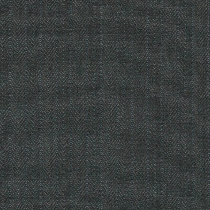 Grey Herringbone Fancy Self Stripe 3/16 inch Super 140's All Wool Suiting By Holland & Sherry