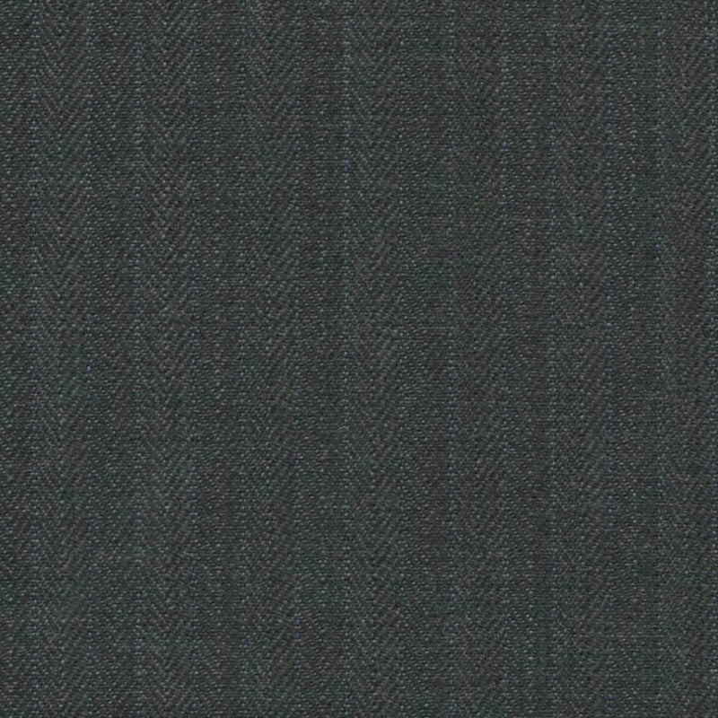 Grey Herringbone Fancy Self Stripe 3/16 inch Super 140's All Wool Suiting By Holland & Sherry